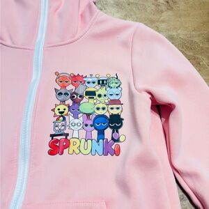 Kids Pink Sprunki Hoodie